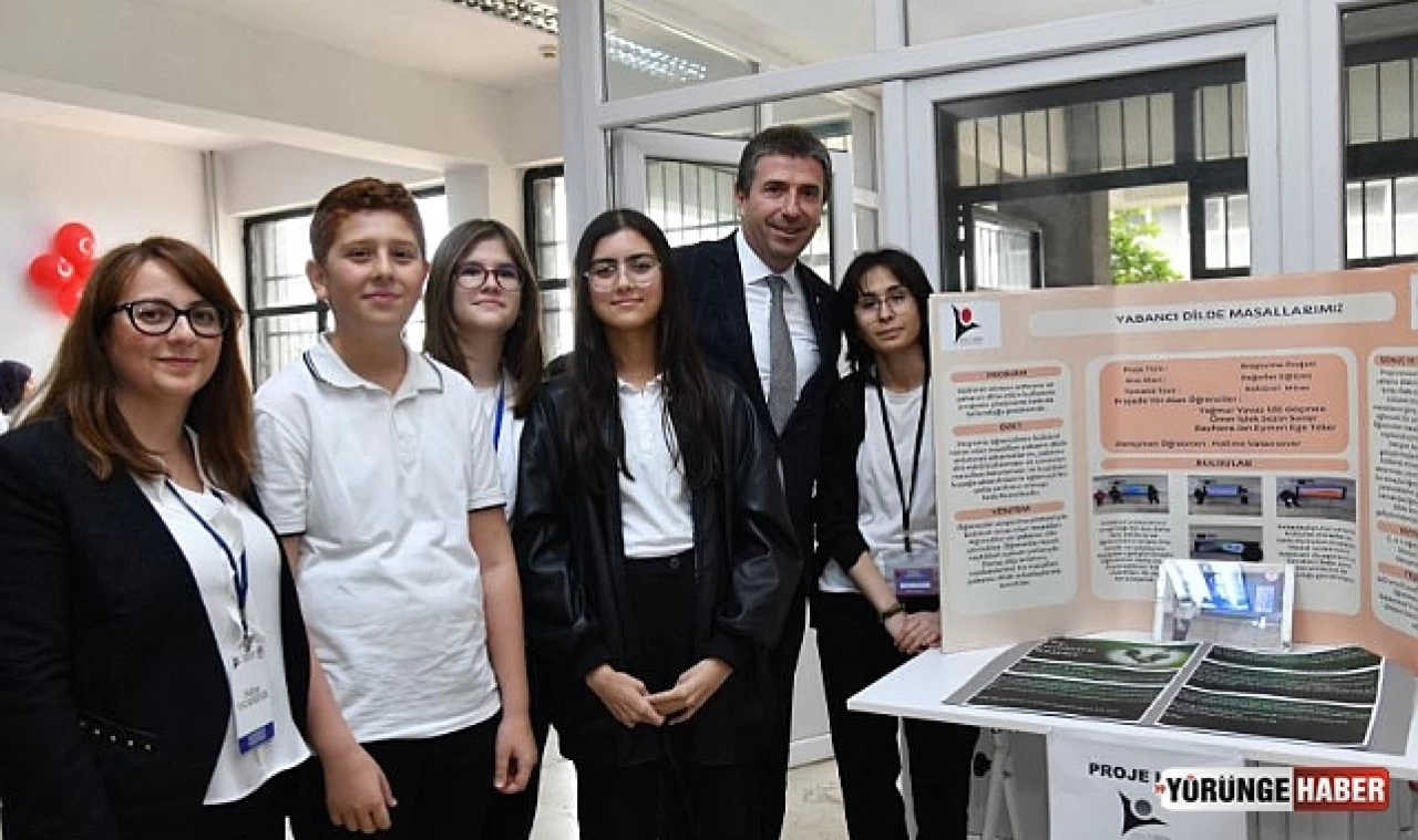 Çatalca Belediye Başkanı Erhan Güzel, öğrenci projelerine destek verdi.