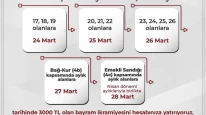 Bayram ikramiyeleri için tarih verildi!