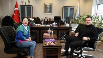 Başkan Balcıoğlu, İSKİ Silivri Şube Müdürü Gülay Özvatan'ı Ziyaret Etti