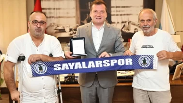 Sayalarspor’dan Başkan Balcıoğlu’na Ziyaret