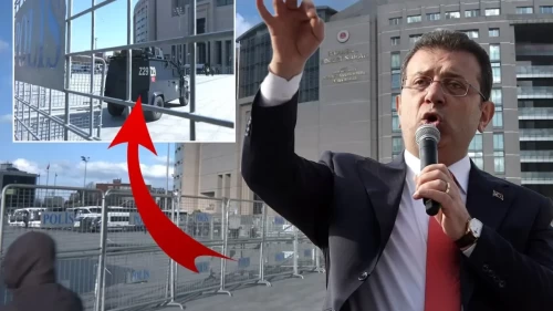 Çağlayan'da İmamoğlu alarmı! Cadde bariyerle kapatıldı